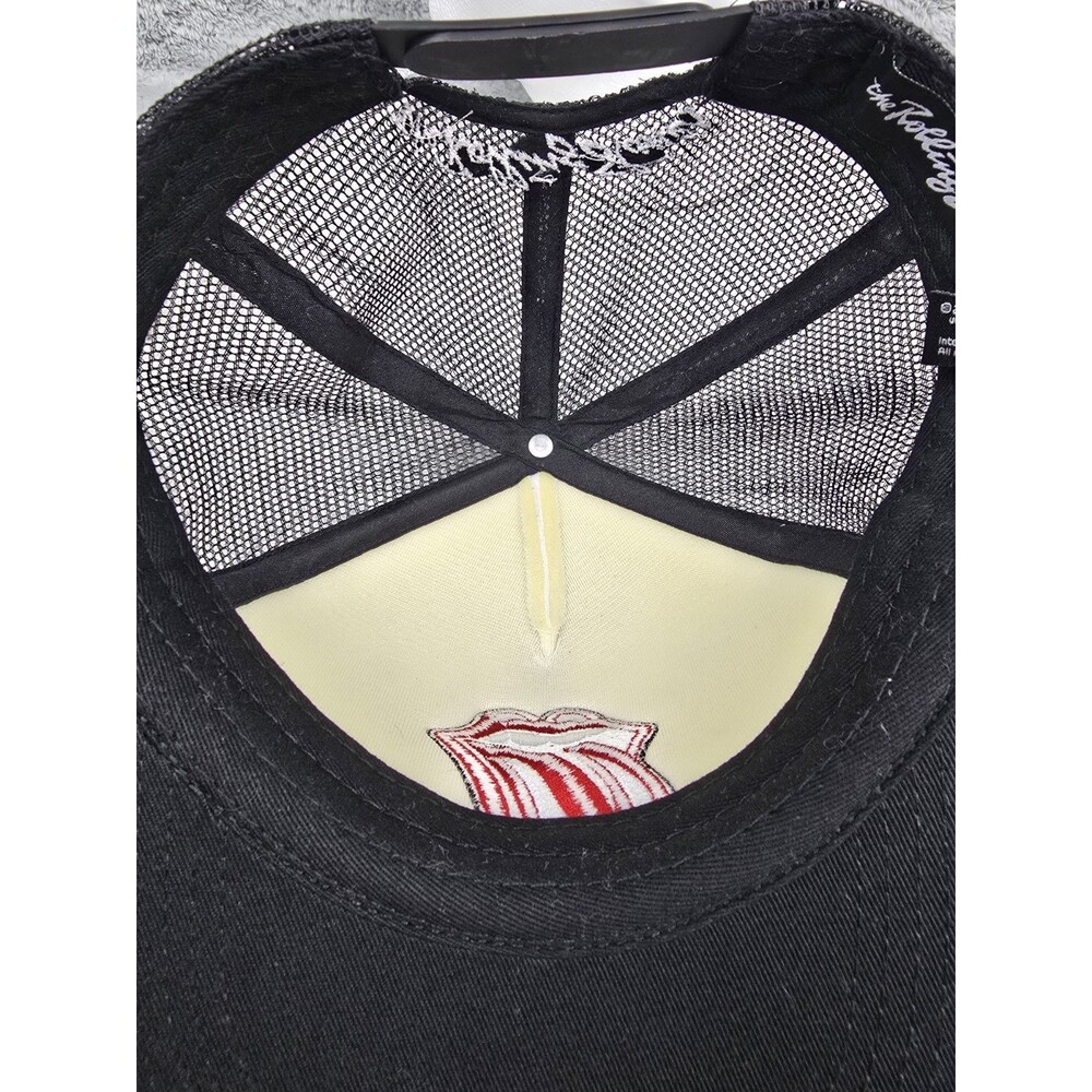 The Rolling Stones Snapback Mesh Trucker Hat Cap One Size - Picture 6 of 8
